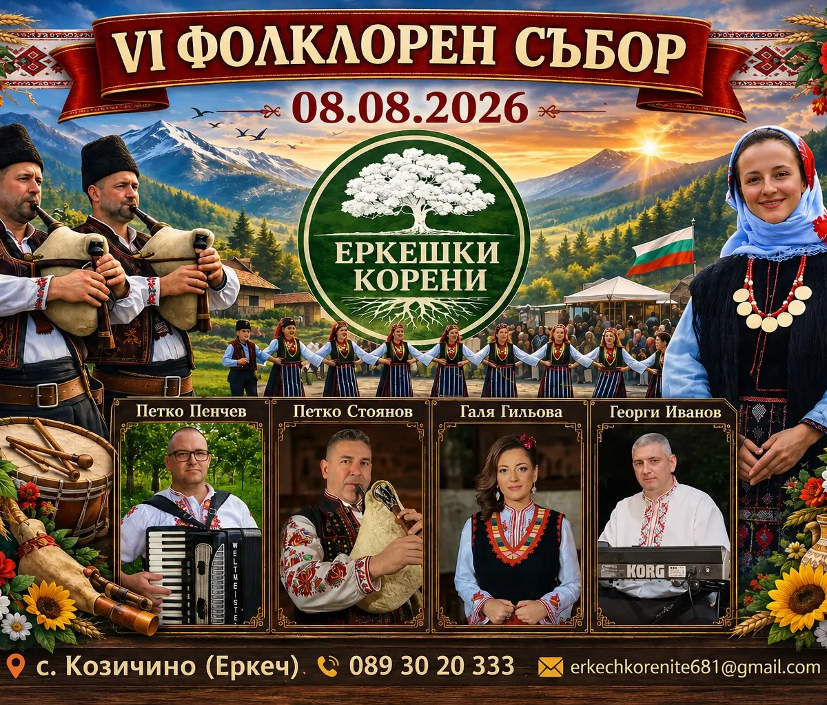 VI Фолклорен събор „Еркешки корени“ 2026