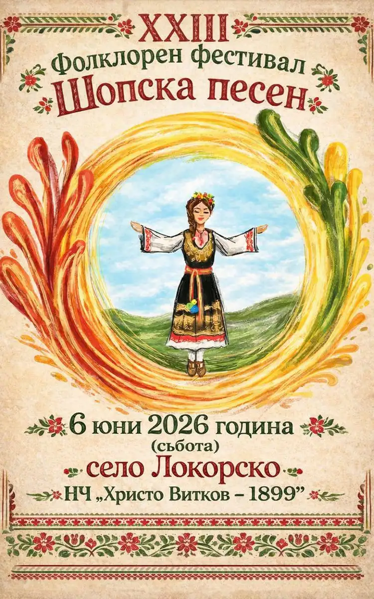 Фолклорен фестивал за песни и танци „Шопска песен“ 2026